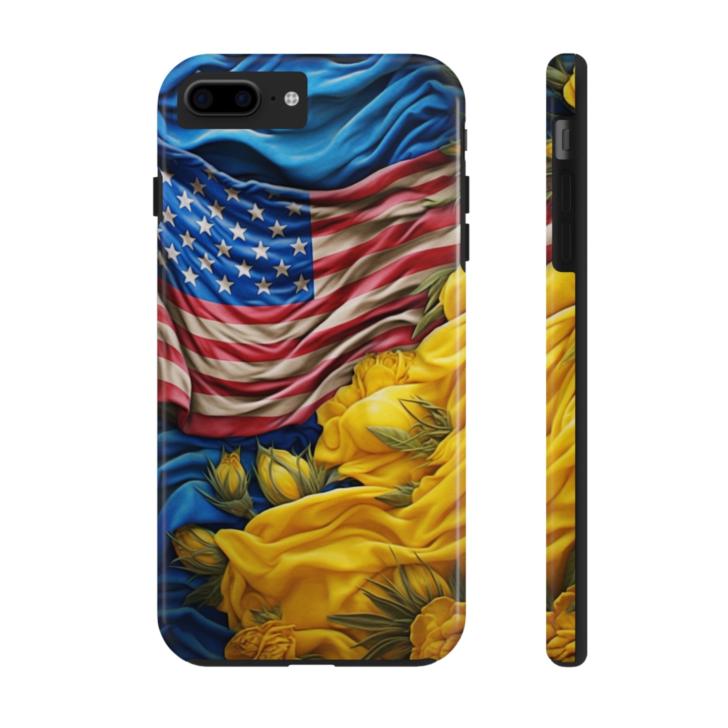 Support Ukraine Flag Phone Case | Show Your Ukrainian USA Patriotic Spirit with a Tough iPhone Case