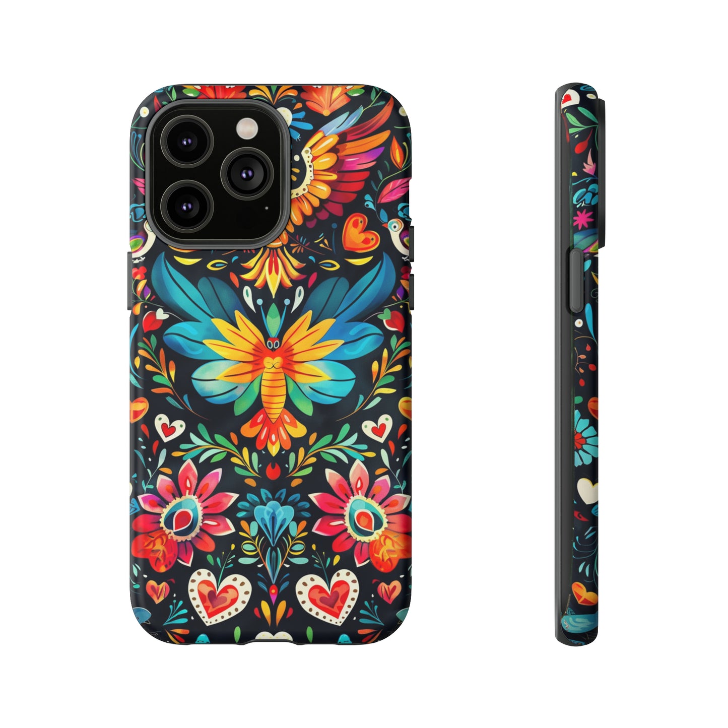 Floral Explosion Magic Hearts Phone Case