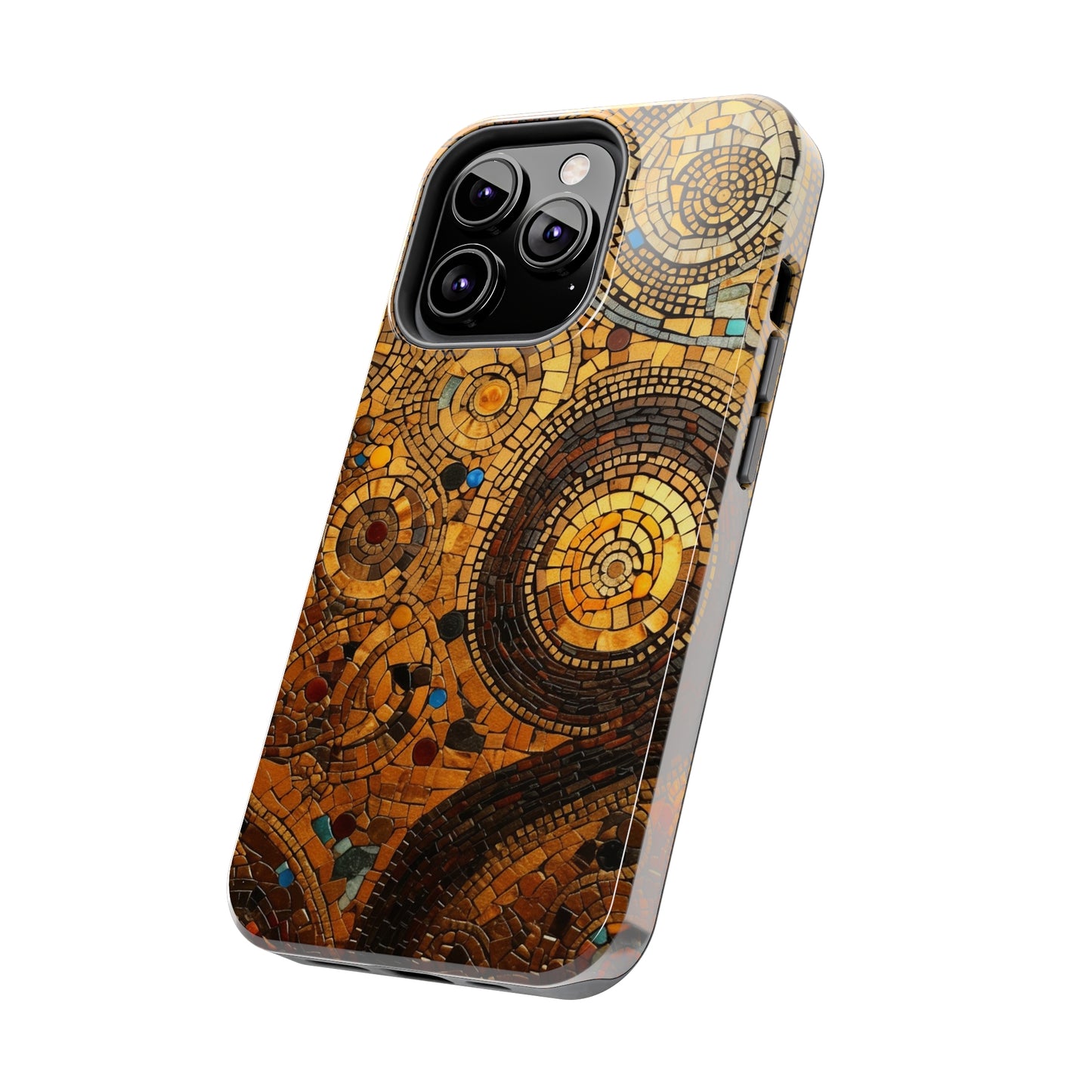 Golden Spiral Tile iPhone Case | Add Glamour and Elegance to Your Device