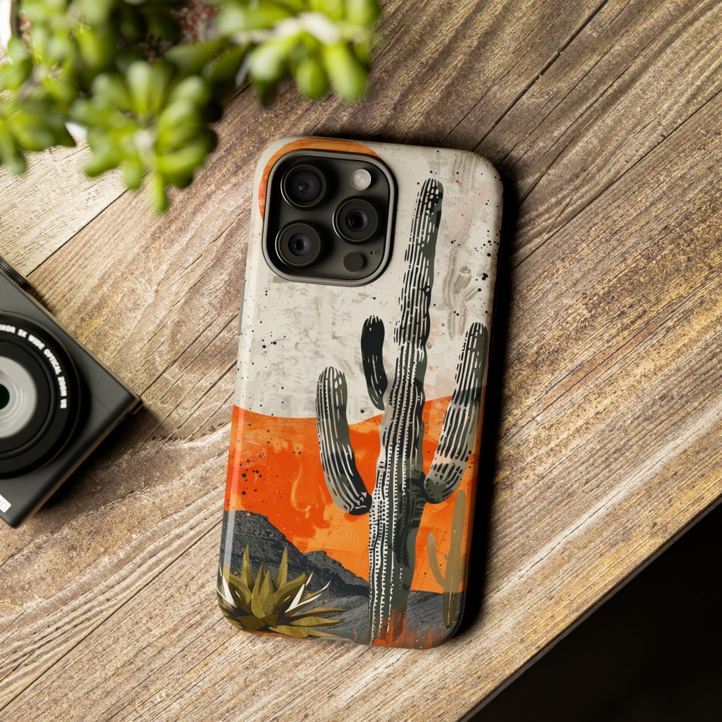 Desert Cactus Western iPhone Case