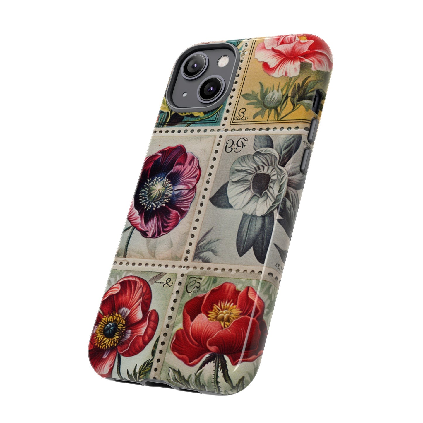 Vintage Floral Stamps Phone Case