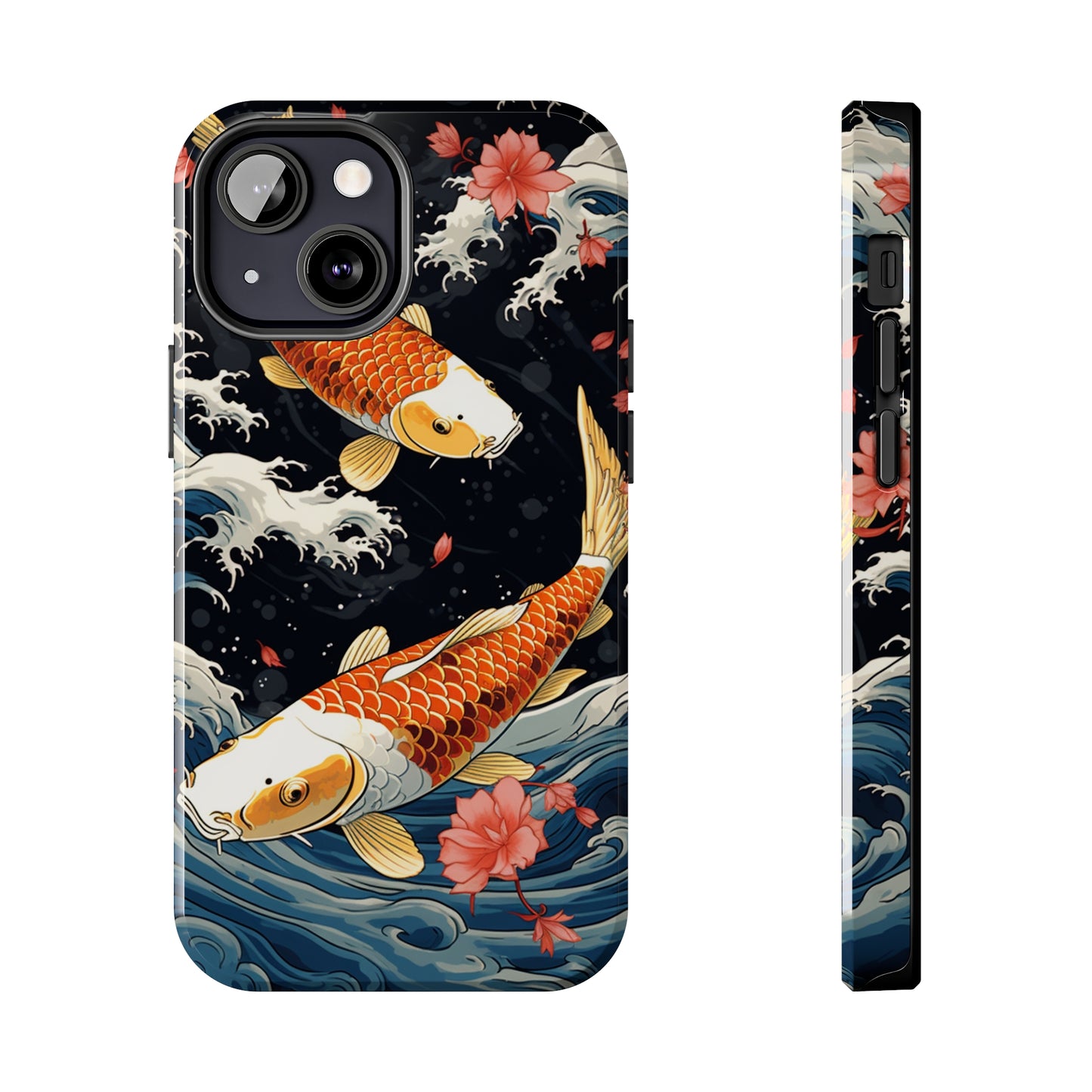 Graceful Flow: Koi Fish Inspired | Japanese Art Masterpiece iPhone Case