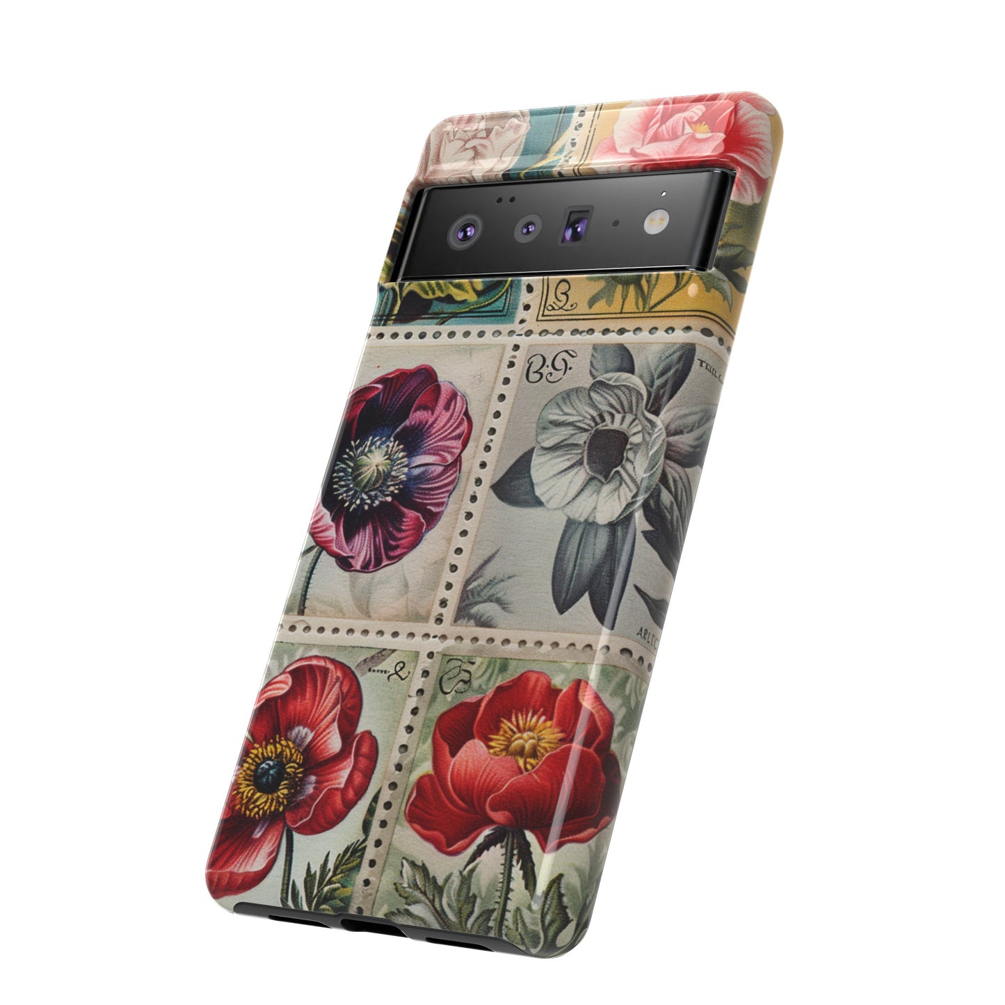 Vintage Floral Stamps Phone Case