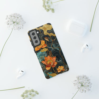 Chiyogami Floral Scroll Work Phone Case