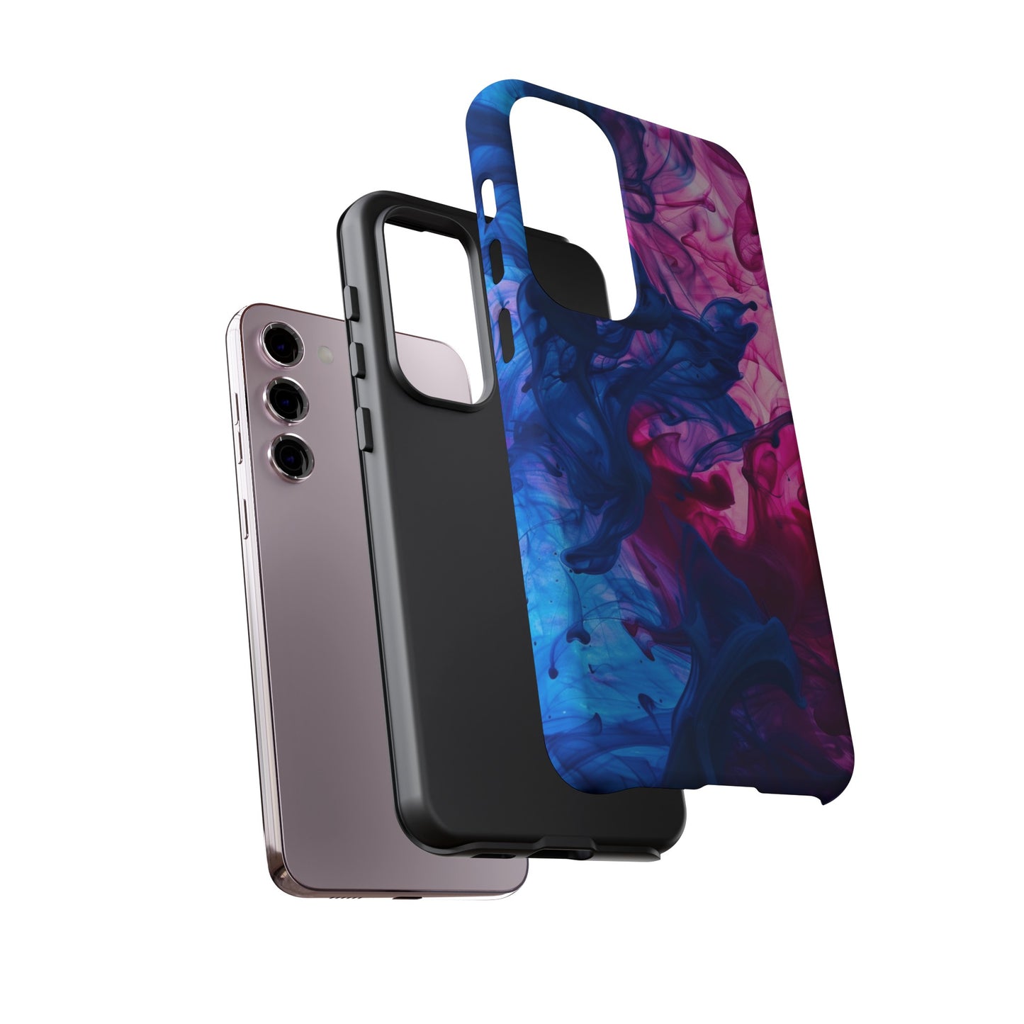 Magenta and Blue Color Explosion Phone Case