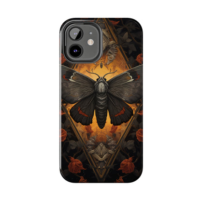 iPhone Case | Lost in Thought: Dark Academia Moth iPhone Tough Case