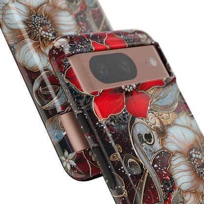 Stained Glass Floral Paisley Explosion Phone Case