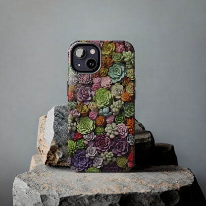 Succulent Desert Cactus Floral iPhone Case | Embrace the Beauty of Arid Elegance