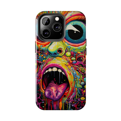 Trippy Hippie Acid Drop: Vibrant Swirls & Dazzling Colors | Tough iPhone Case