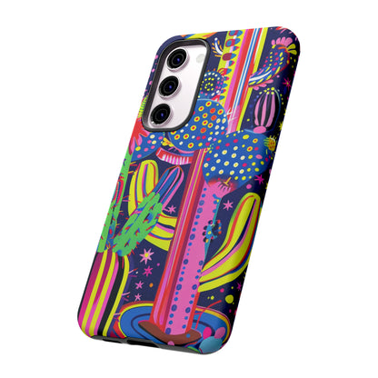 Retro 1960s Psychedelic Cactus Flowers Phone Case