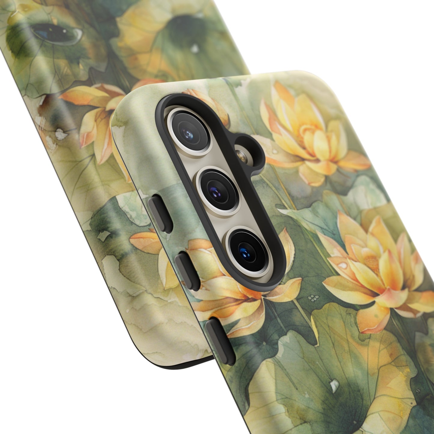 Zen Lotus Watercolor Painting iPhone 15 Case