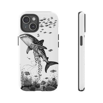 Whale shark and manta ray phone case for iPhone 15