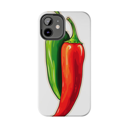 Green or Red Hot Chiles iPhone Case | New Mexico Fiery Flavors for Spice Lovers