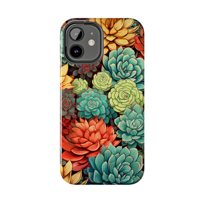 Succulent Desert Cactus Floral iPhone Case | Embrace the Beauty of Arid Elegance