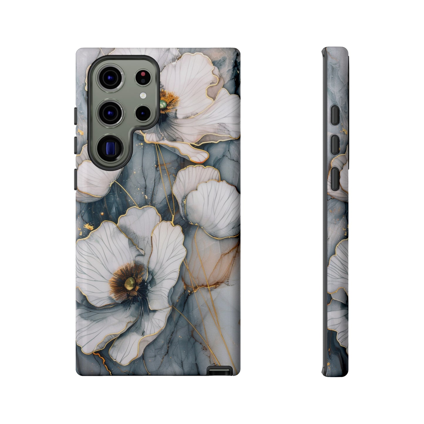 Flowers and Gold Phone Case