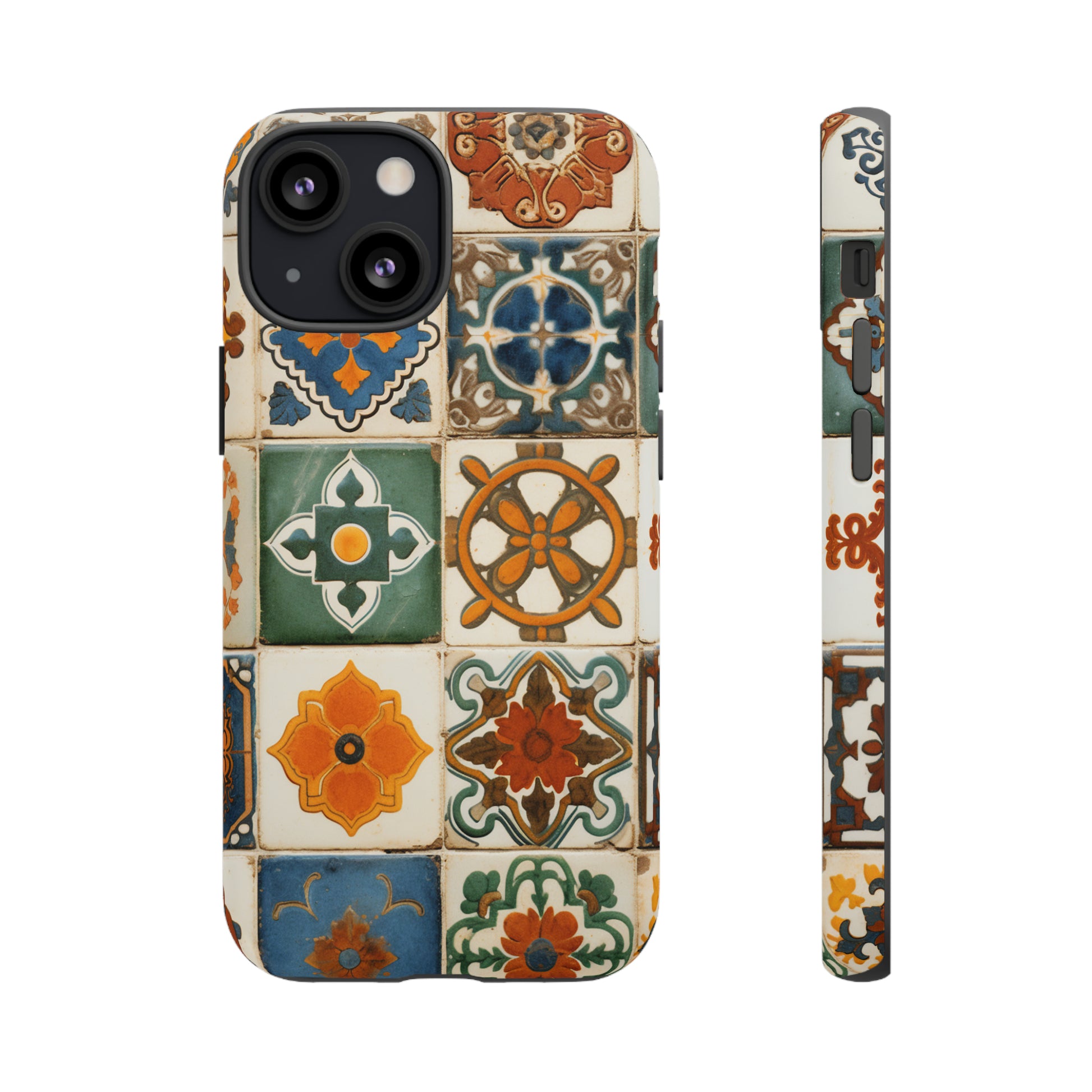 Tile art cover with Moroccan culture flair for iPhone 12