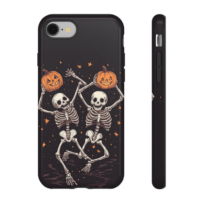 Dancing Skeletons with Jack-o'-Lanterns Phone Cover