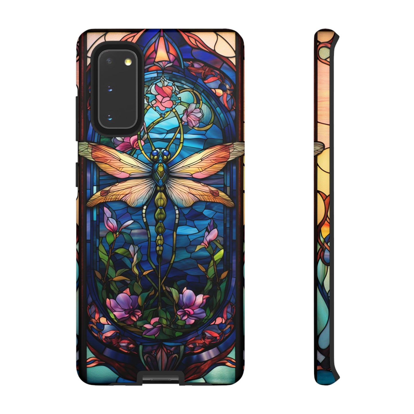 Art Nouveau Stained Glass Dragonfly Phone Case