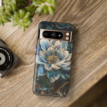 Zen Stained Glass Lotus Floral Design Phone Case