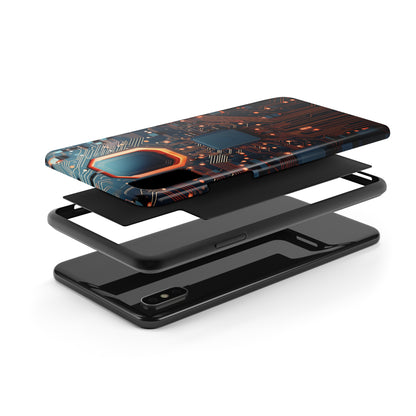 Neon Nexus: Cyberpunk Circuit Board | Futuristic Tech-Inspired iPhone Case