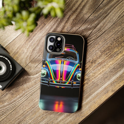 iPhone Case | Colorful Journeys: Psychedelic VW Bug iPhone Tough Case