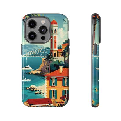 Midcentury French Riviera Landscape Painting Phone Case