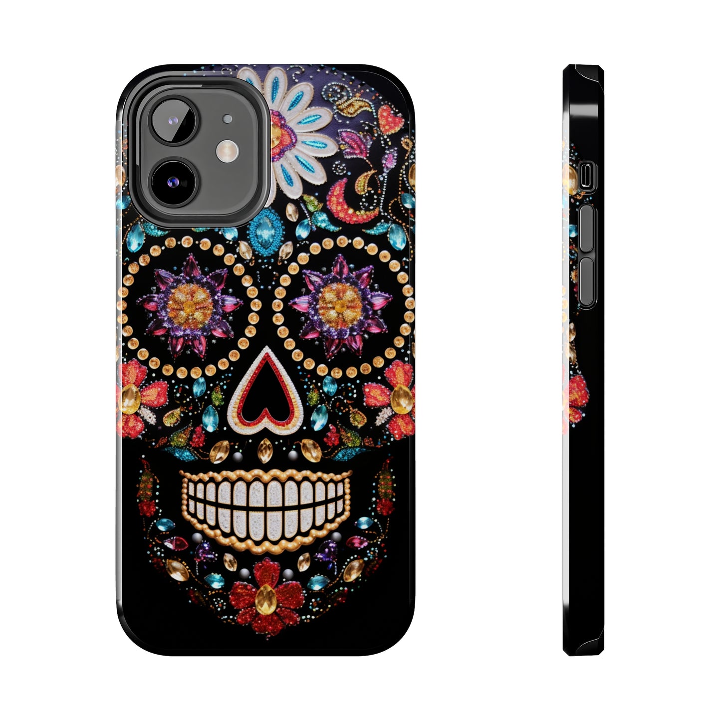 Sugar Skull iPhone Case | Dia de los Muertos Design for Apple iPhone | Halloween Aesthetic