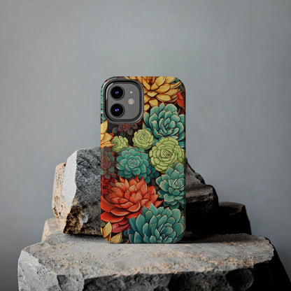 Succulent Desert Cactus Floral iPhone Case | Embrace the Beauty of Arid Elegance