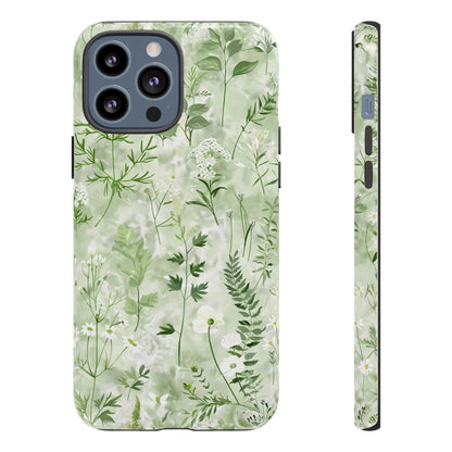 Floral Sage Green Wildflower Phone Case