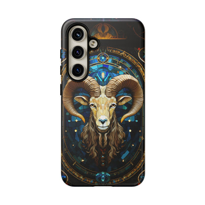 Aries Astrology Stained Glass Design Phone Case