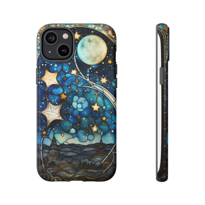 Boho Starry Night Stained Glass Artistry Phone Cover