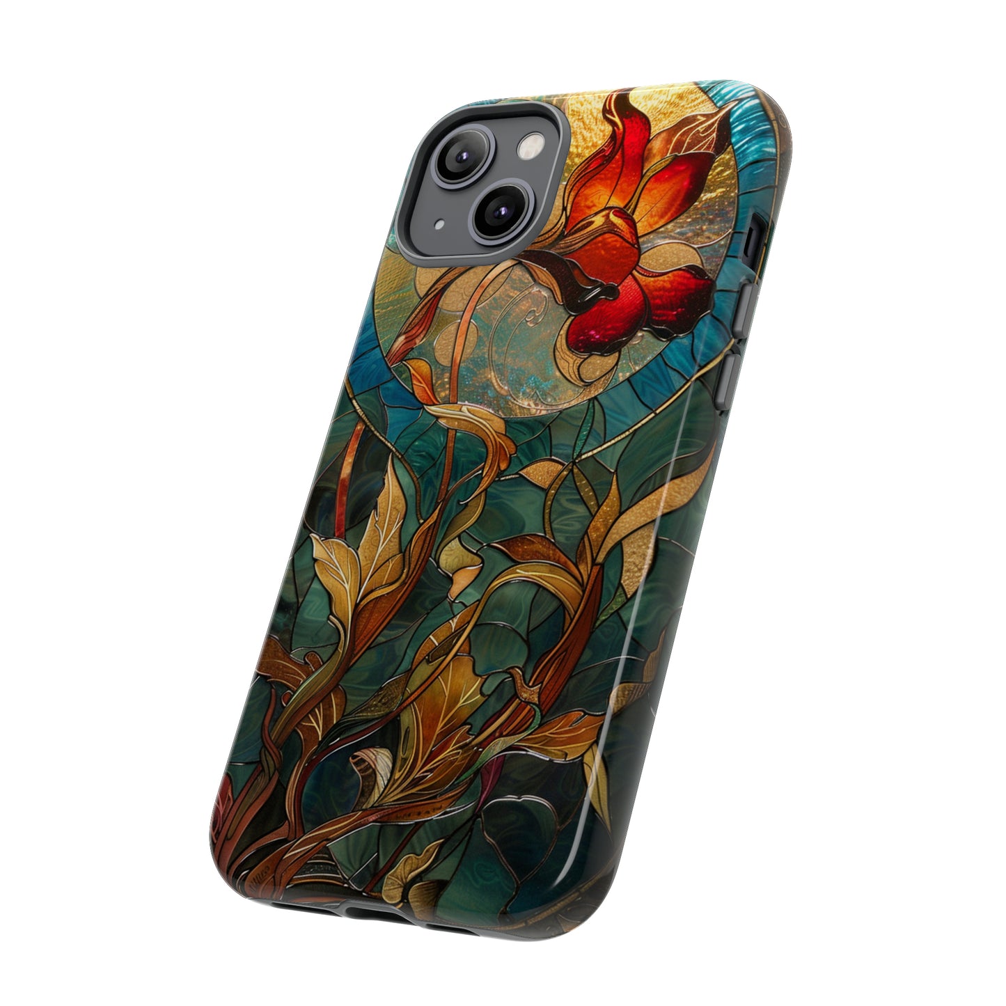 Art Nouveau Floral Full Moon Phone Case