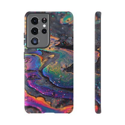 Opalescent Marbled Holographic Print Phone Case