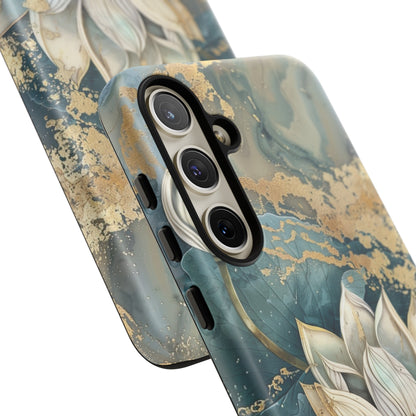 Zen Lotus Gold Floral Phone Case