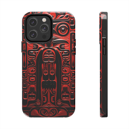 Raven Totems: Northwest Native American Carving | Heritage iPhone Case