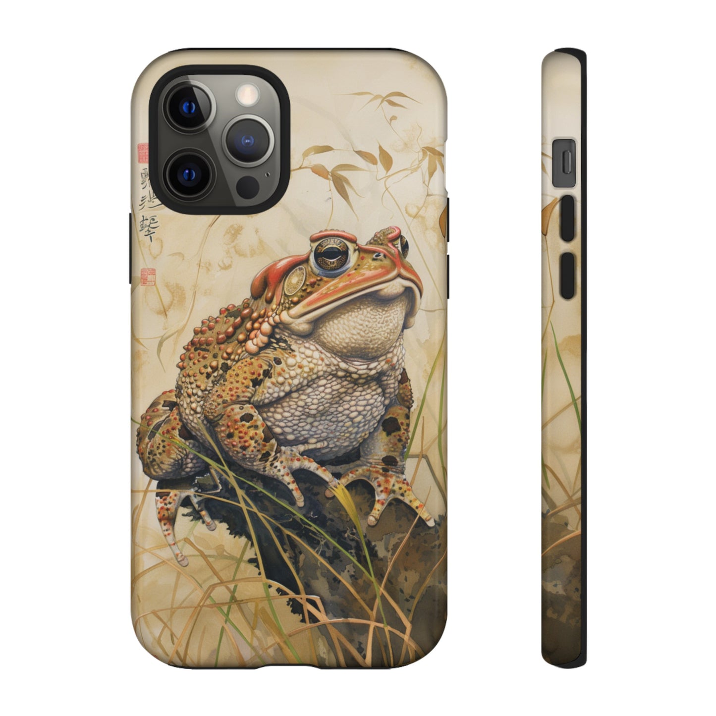 Toad on a Branch Japanese Style Art Painting Phone Case