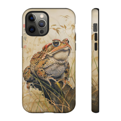 Toad on a Branch Japanese Style Art Painting Phone Case