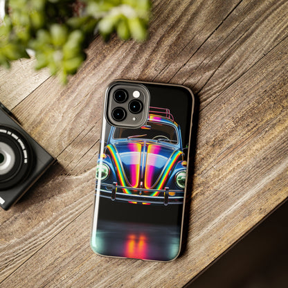 iPhone Case | Colorful Journeys: Psychedelic VW Bug iPhone Tough Case