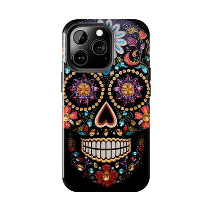 Sugar Skull iPhone Case | Dia de los Muertos Design for Apple iPhone | Halloween Aesthetic