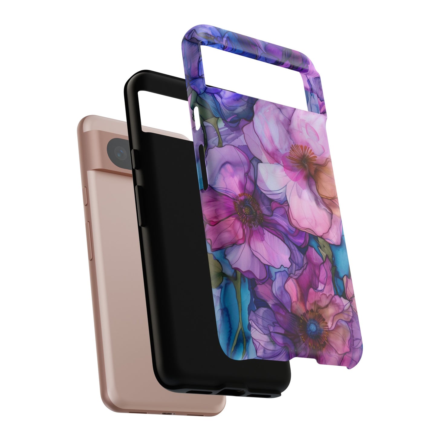 Purple Flower Stained Glass Phone Case