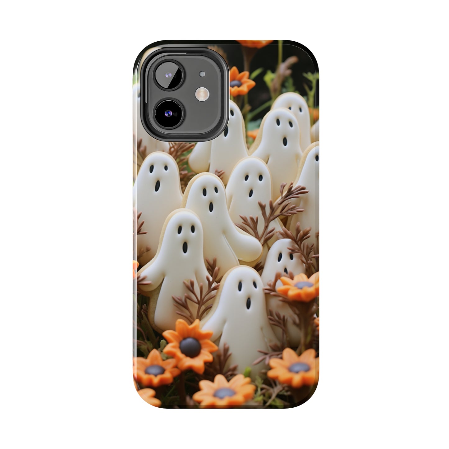 Sweet Spook: Cute Halloween Cookie Ghost | Adorable & Festive Accessory for iPhone Models 11 through 14 Pro Max