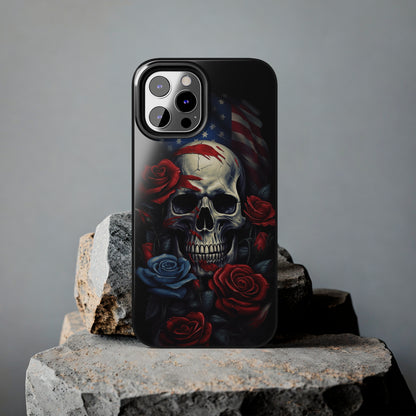 Skull USA Flag iPhone Case | Patriotic Edge with Stylish Protection