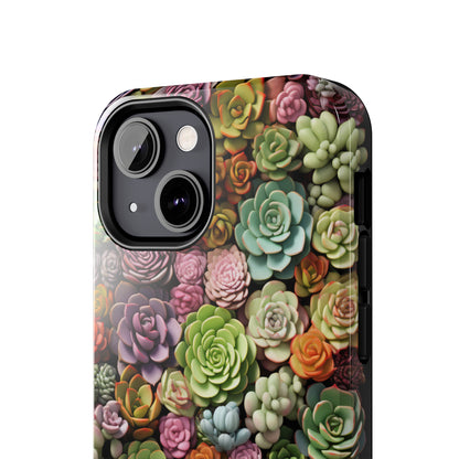 Succulent Desert Cactus Floral iPhone Case | Embrace the Beauty of Arid Elegance