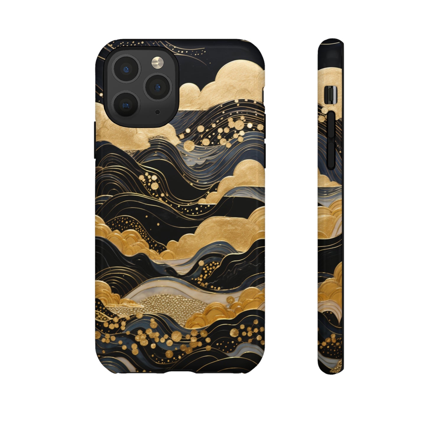 Chiyogami Mountains Tough Phone Case fits Galaxy S23 S22 S21 S20 Plus Ultra | Iphone 14 13 12 11 8 Pro Max Mini | Pixel 7 6 Pro 5 | Japanese