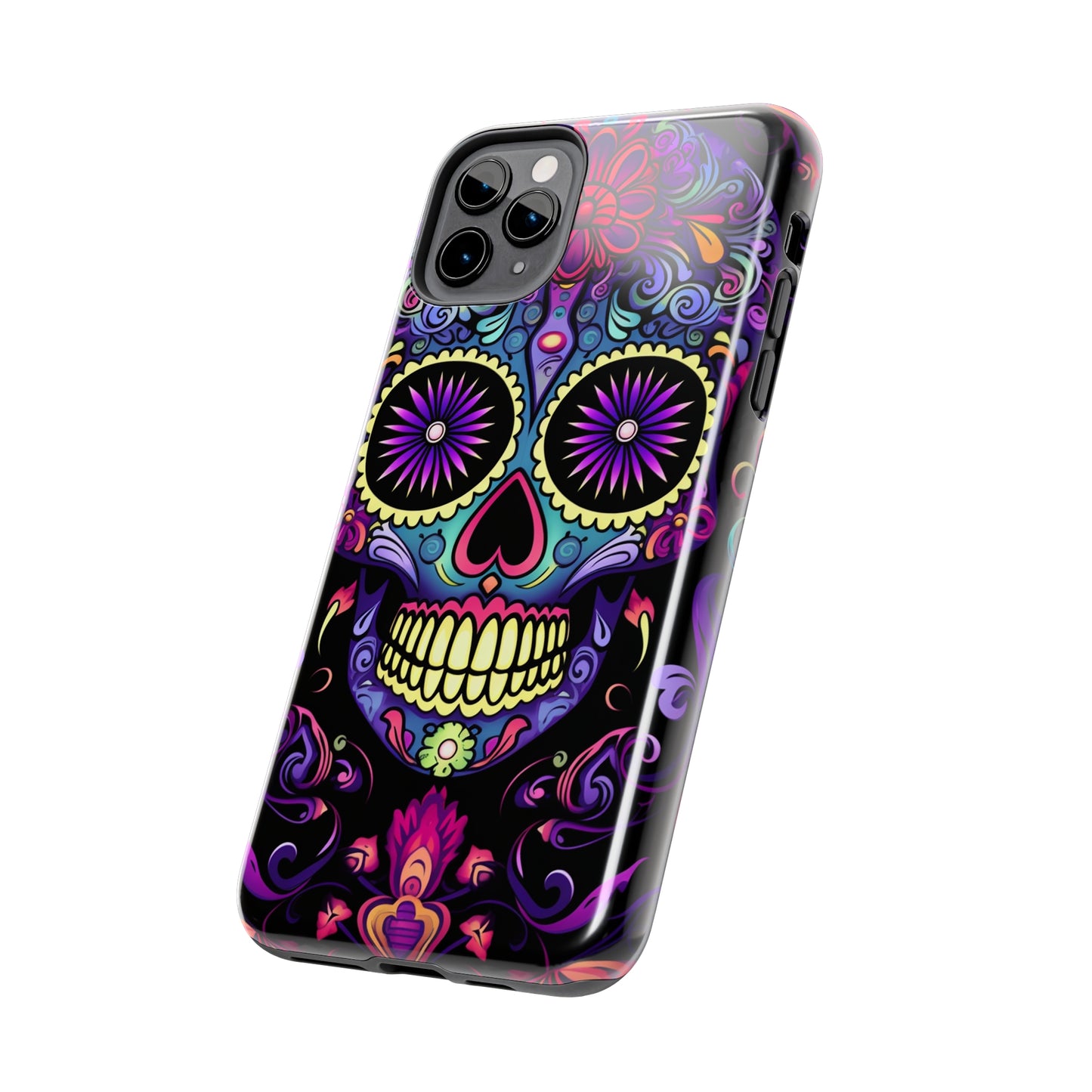 Sugar Skull iPhone Case | Dia de los Muertos Tough Case for iPhone 11, 12, 13