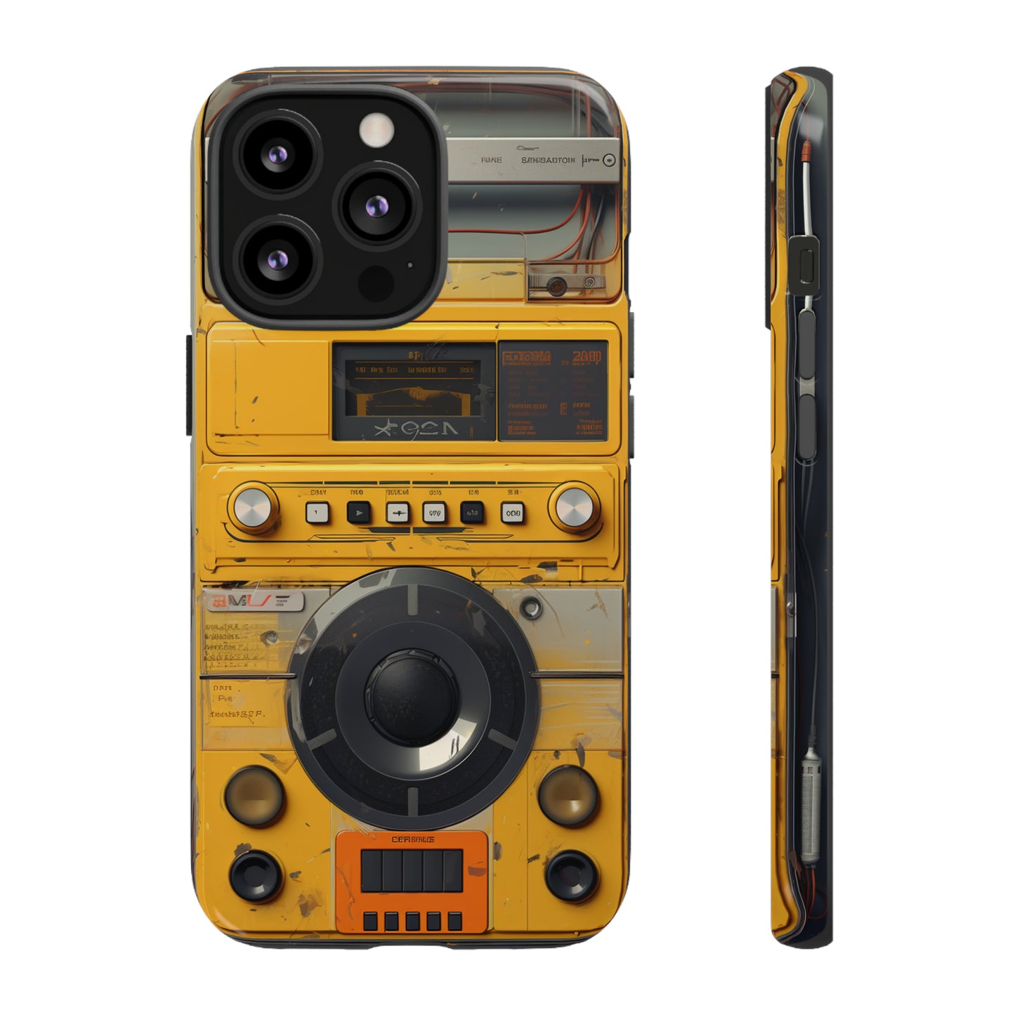 Cyberpunk Techno Gadget Walkman: Premium Phone Tough Case for iPhone, Samsung Galaxy, and Google Pixel