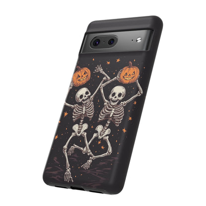 Dancing Skeletons with Jack-o'-Lanterns Phone Cover