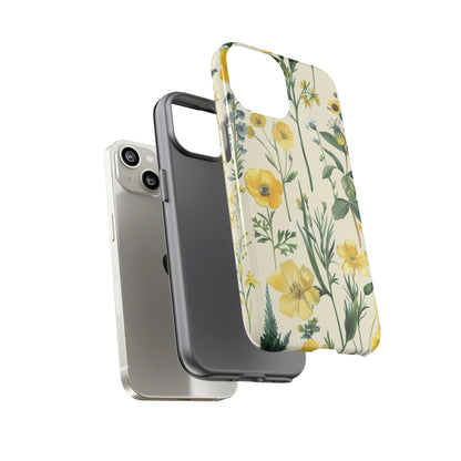 Floral Sage Yellow Wildflower Phone Case