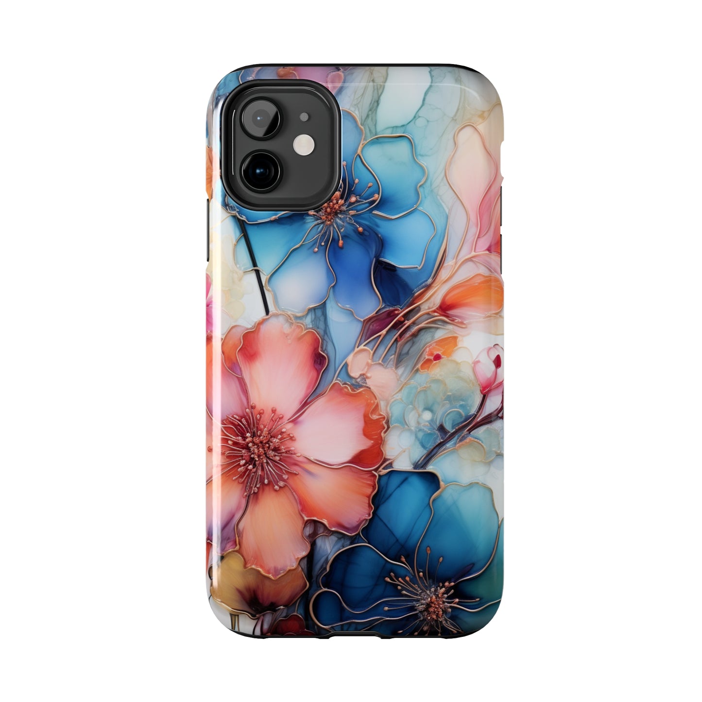 Marbled Watercolor iPhone Case | Embrace the Mesmerizing Multicolor Art