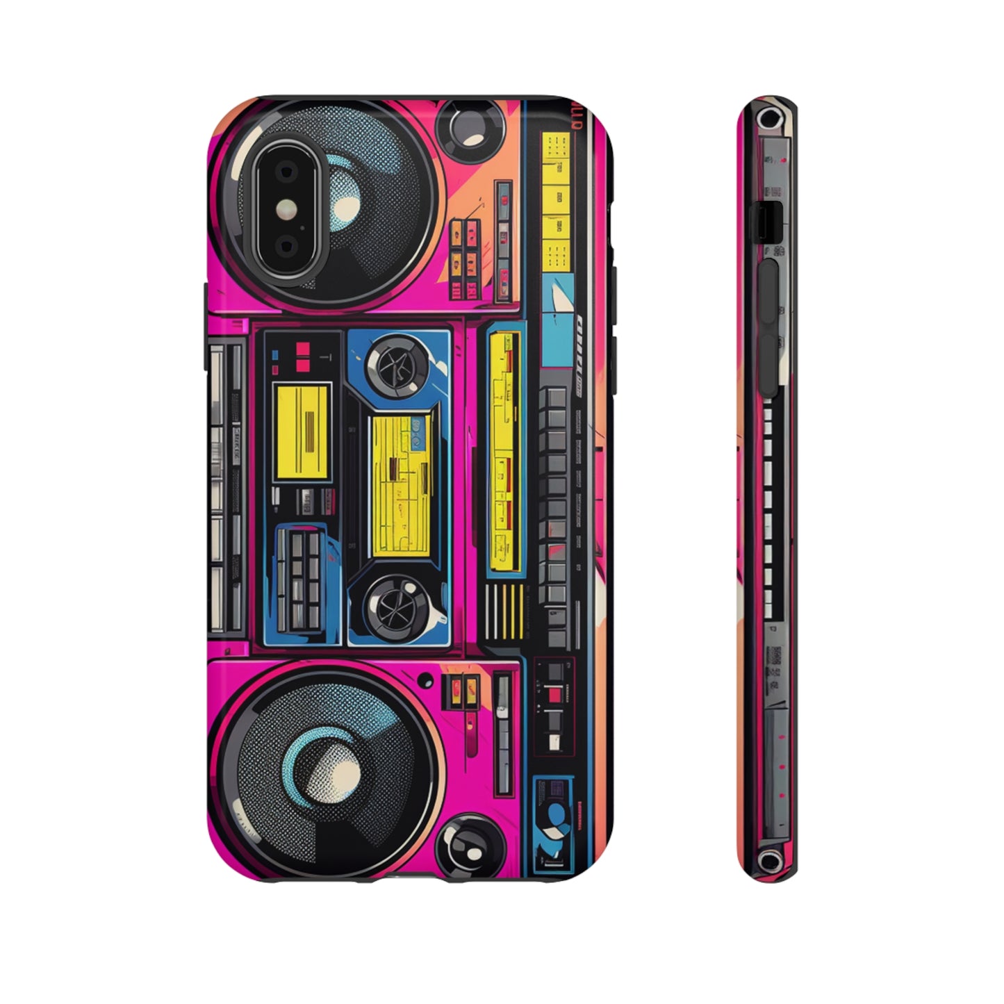 Boombox Hip Hop Music iPhone Case | Embrace Retro Vibes with Urban Beats for Google Pixel, iPhone, and Samsung Cases